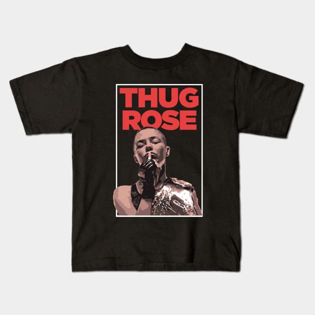 Thug Rose Namajunas UFC Shirt Kids T-Shirt by APsTees